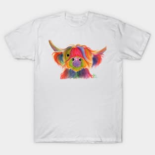 SCoTTiSH HiGHLaND CoW ' PeNeLoPe PLuM ' T-Shirt